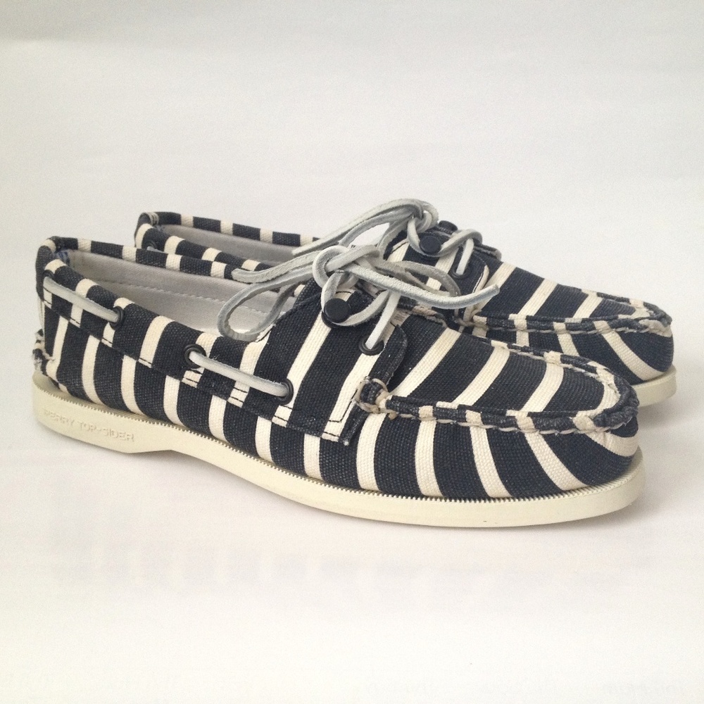 Sperry Band of Outsiders Striped Boat Shoes 5.5